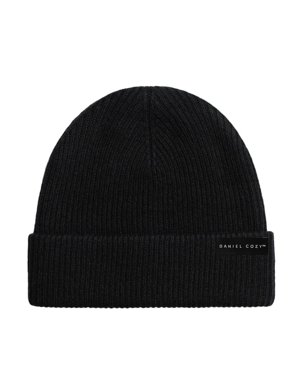 Black Wool Beanie